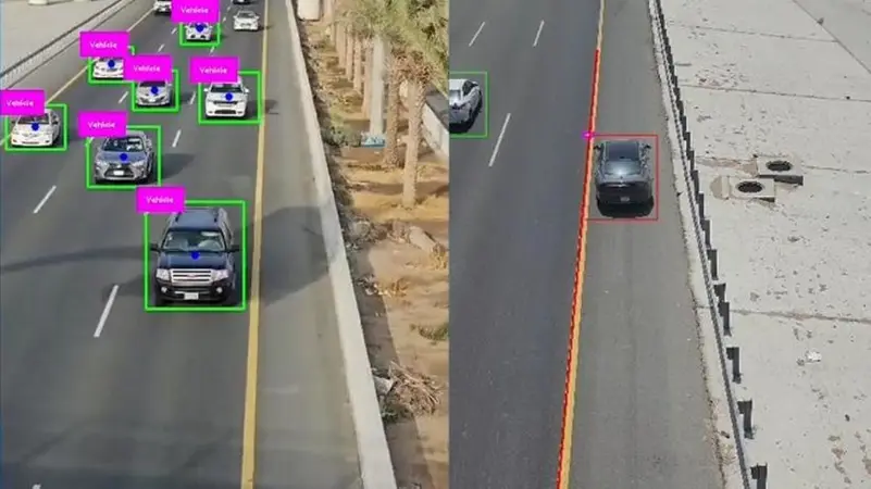 المرور السعودي يبدء نشر أجهزة جديدة ترصد السيارات التي تسير على خط الطوارئ في طرقات المملكة 