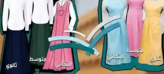 الوان وشكل مريول مدارس البنات للمراحل الدراسية في 1447 
